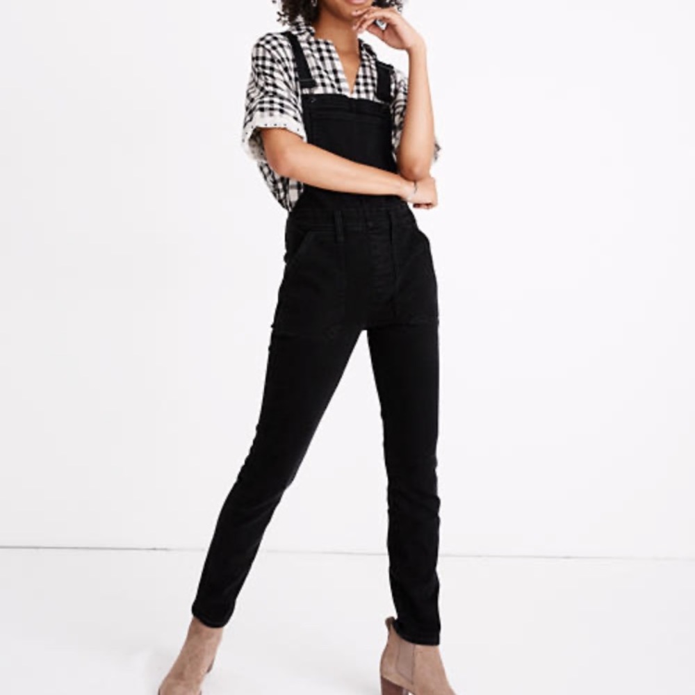 Madewell petite Skinny Overalls in Lunar Wash NWT